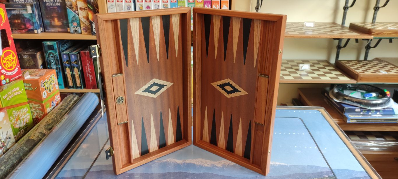 Backgammon en Acajou
